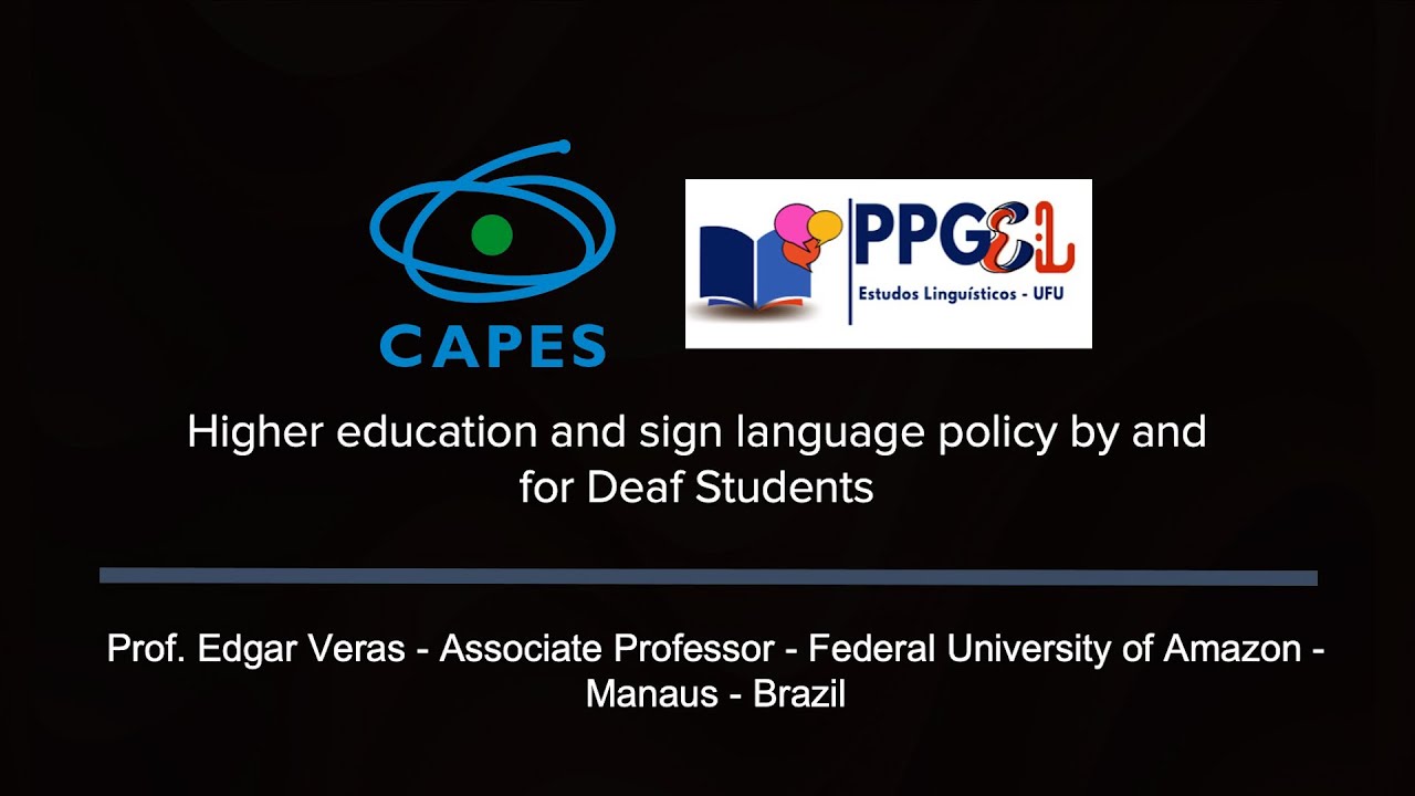 ASL Lecture Series:  Prof. Edgar Corres Veras