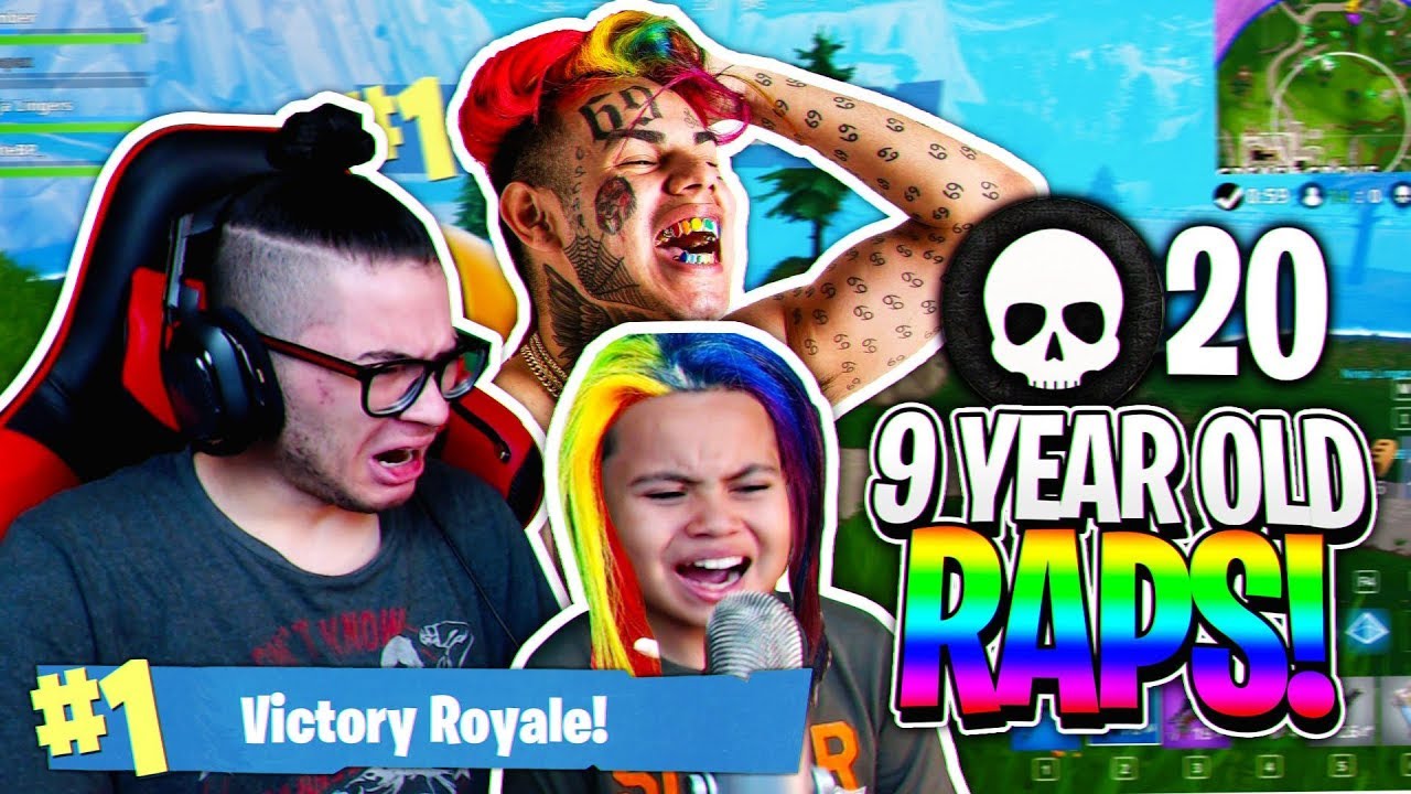 9 YEAR OLD KID RAPS LIKE 6IX9INE ON FORTNITE WTF! 