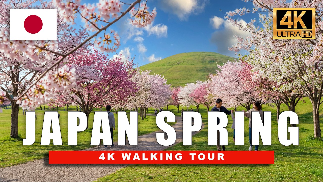 [4K] Japan in Spring - Peaceful Walk Through Japanese Villages, Blooming Parks, and Tokyo Streets