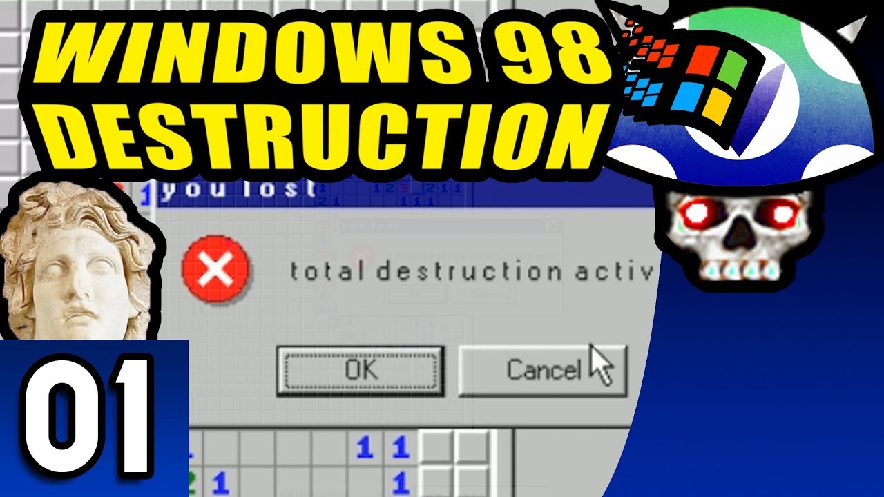 [Vinesauce] Joel - Windows 98 Destruction ( Part 1 )