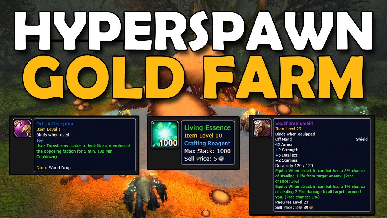 Insane Hyperspawn SOLO or Group Gold Farm Right Now WoW Gold Making