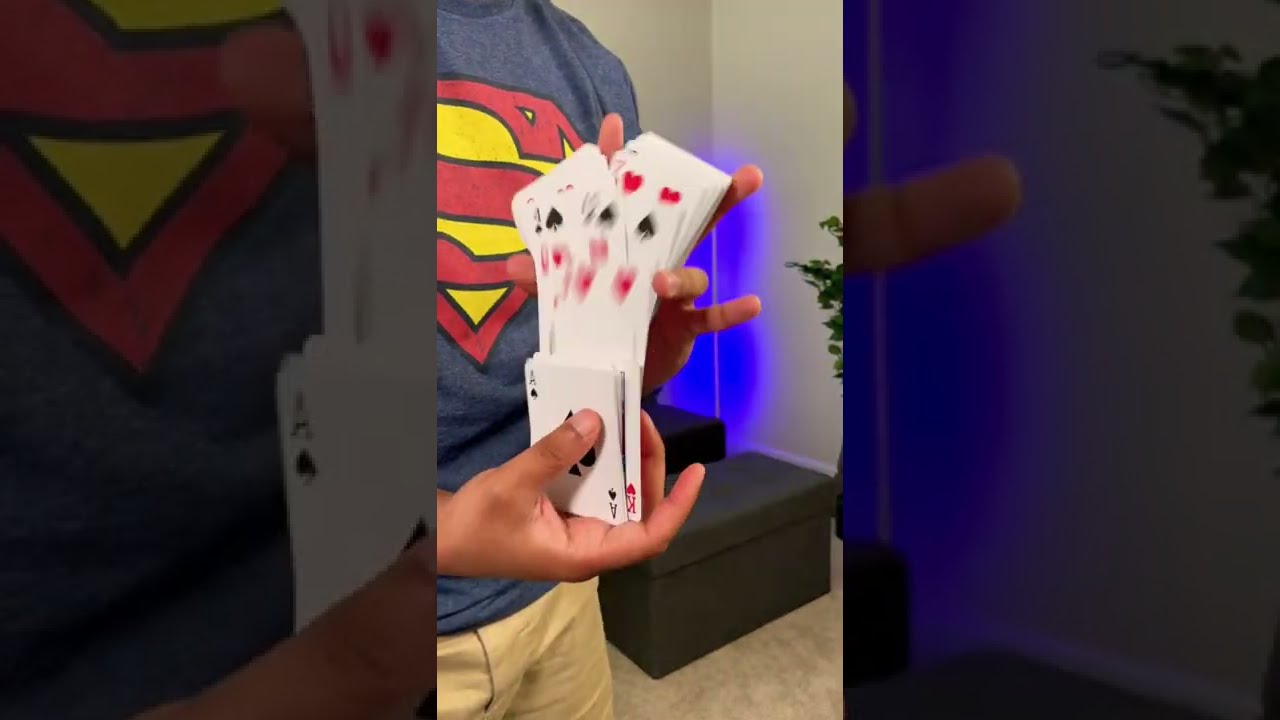 One Handed Faro and Cascade Tutorial! #shorts #tutorial