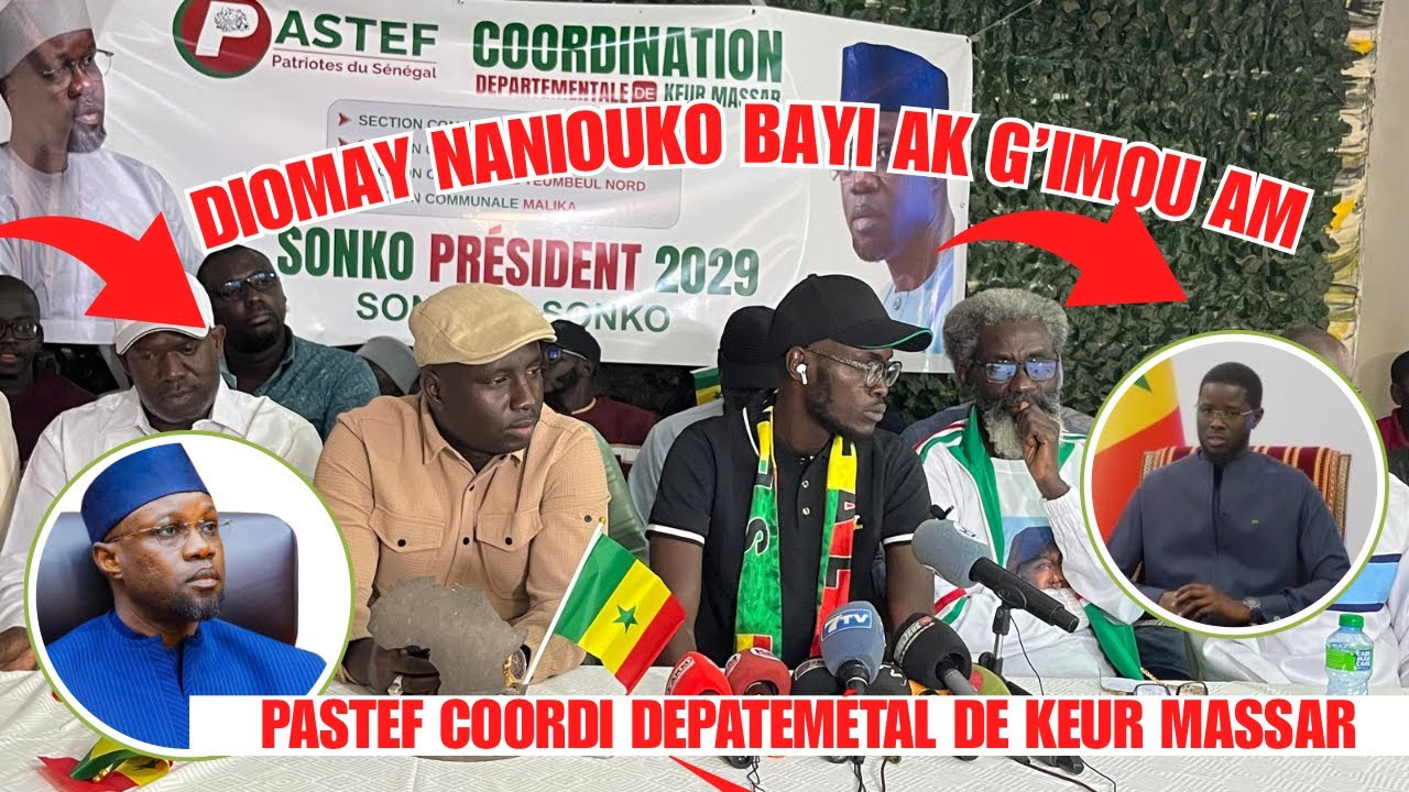 Pastef Keur Massar décide de se désengager totalement à President DIOMAYE Sonko Moniou Nior