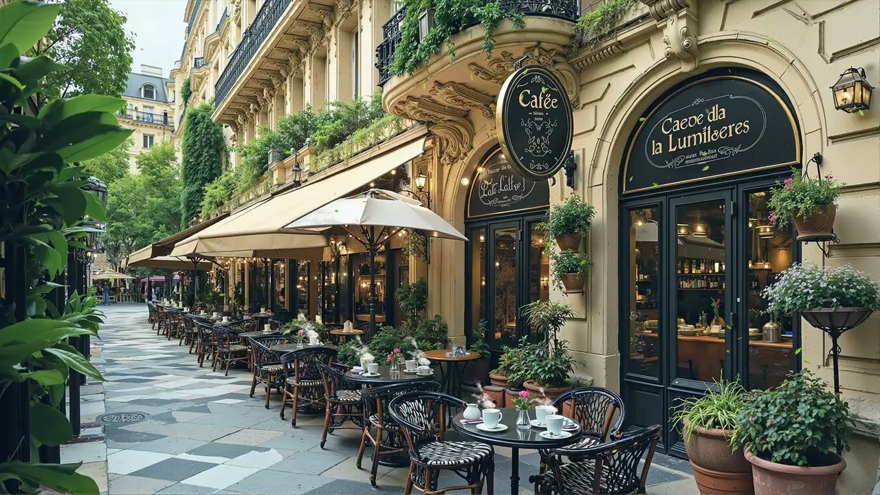 Peaceful Spring Morning Coffee Jazz 🎷🌸 Street Jazz Music for Focus, Reading & City Calm