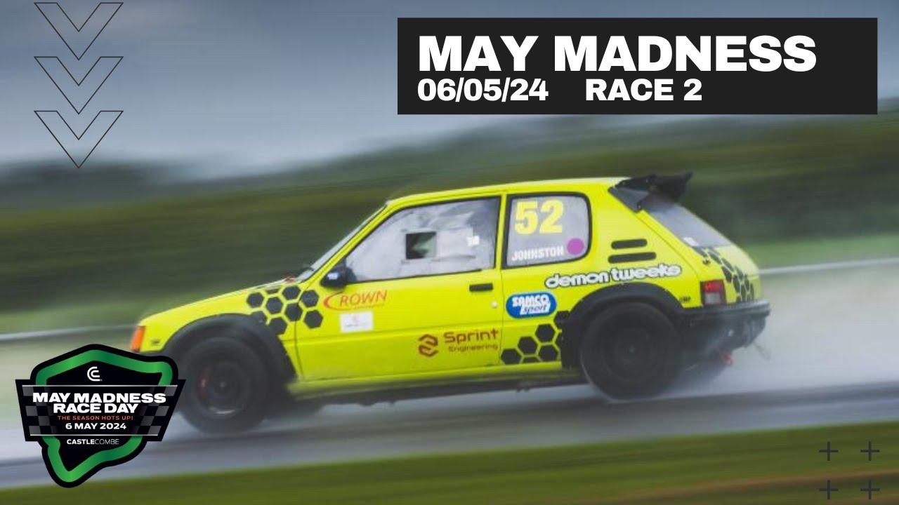 Castle Combe Hot Hatch 2024 - Round 2 Race 2 - Peugeot 205