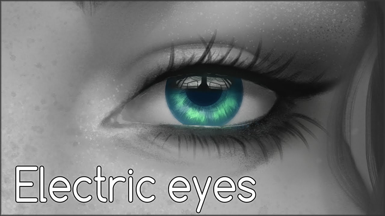 Electric Eyes | Digital painting process