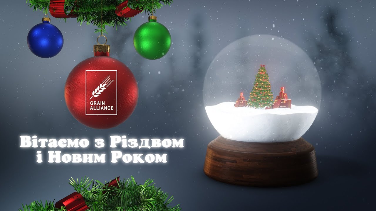 Команда БЗК Grain Alliance вітає всіх з Різдвом та Новим роком!!