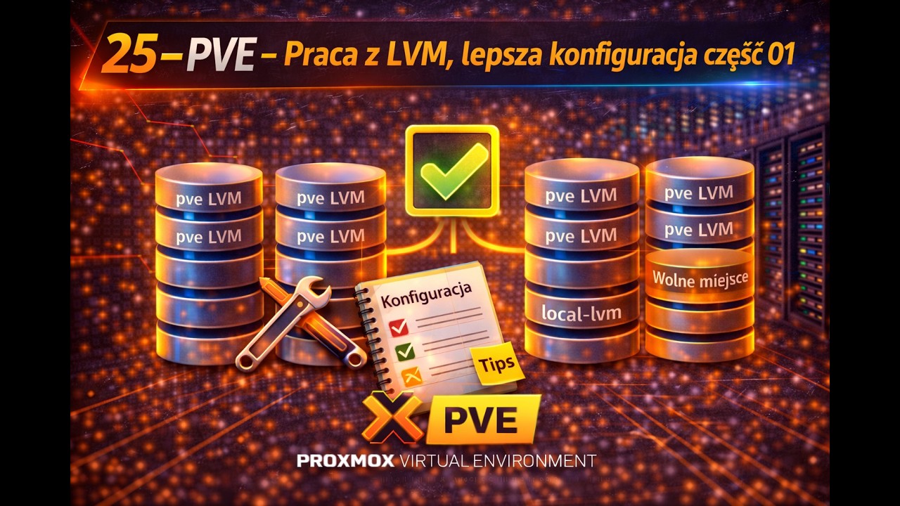 Proxmox M01 25 - Proxmox Virtual Environment lepsza konfiguracja LVM part01