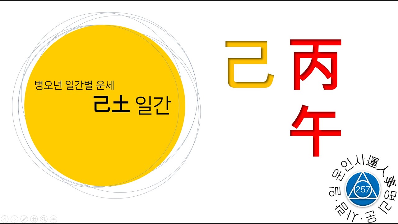 257. 병오년 운세 - 기토 일간