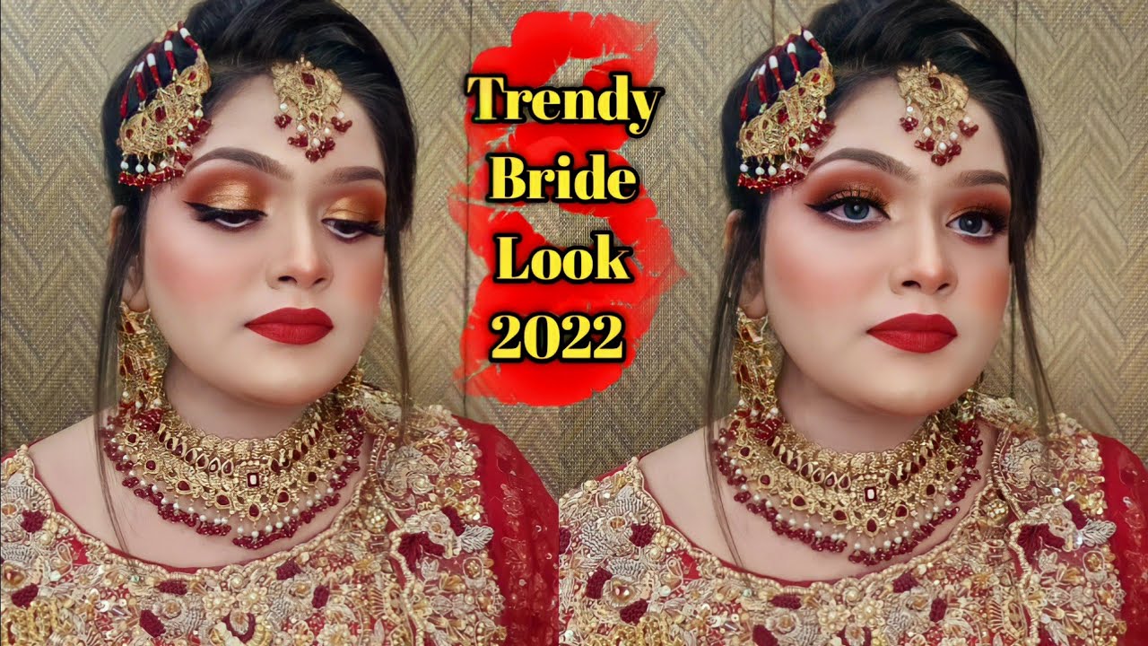 Royal Asian Bride Look with Advance Techniques || Glam Bride Look....