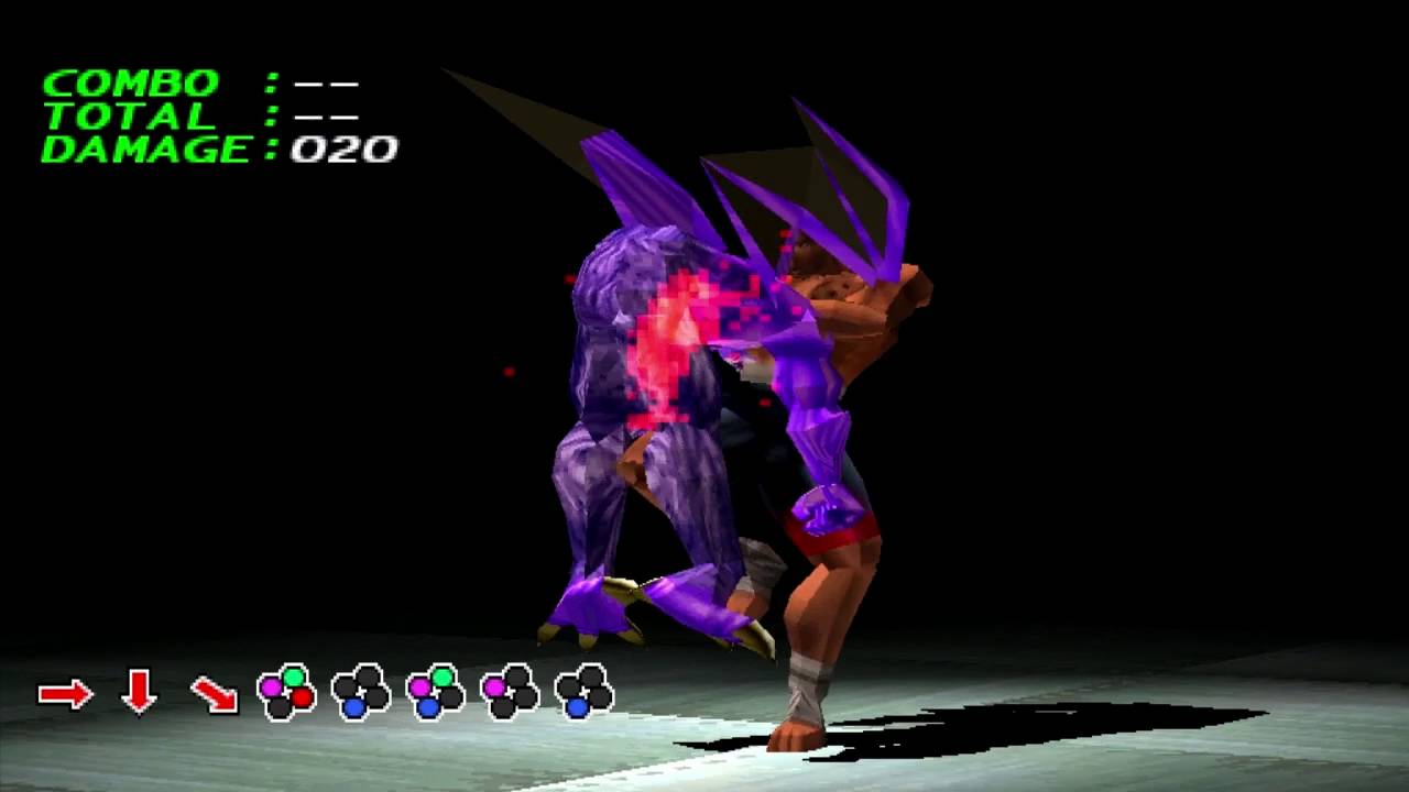 Tekken 2: How to do Bruce's Rising Knee Multi Throw