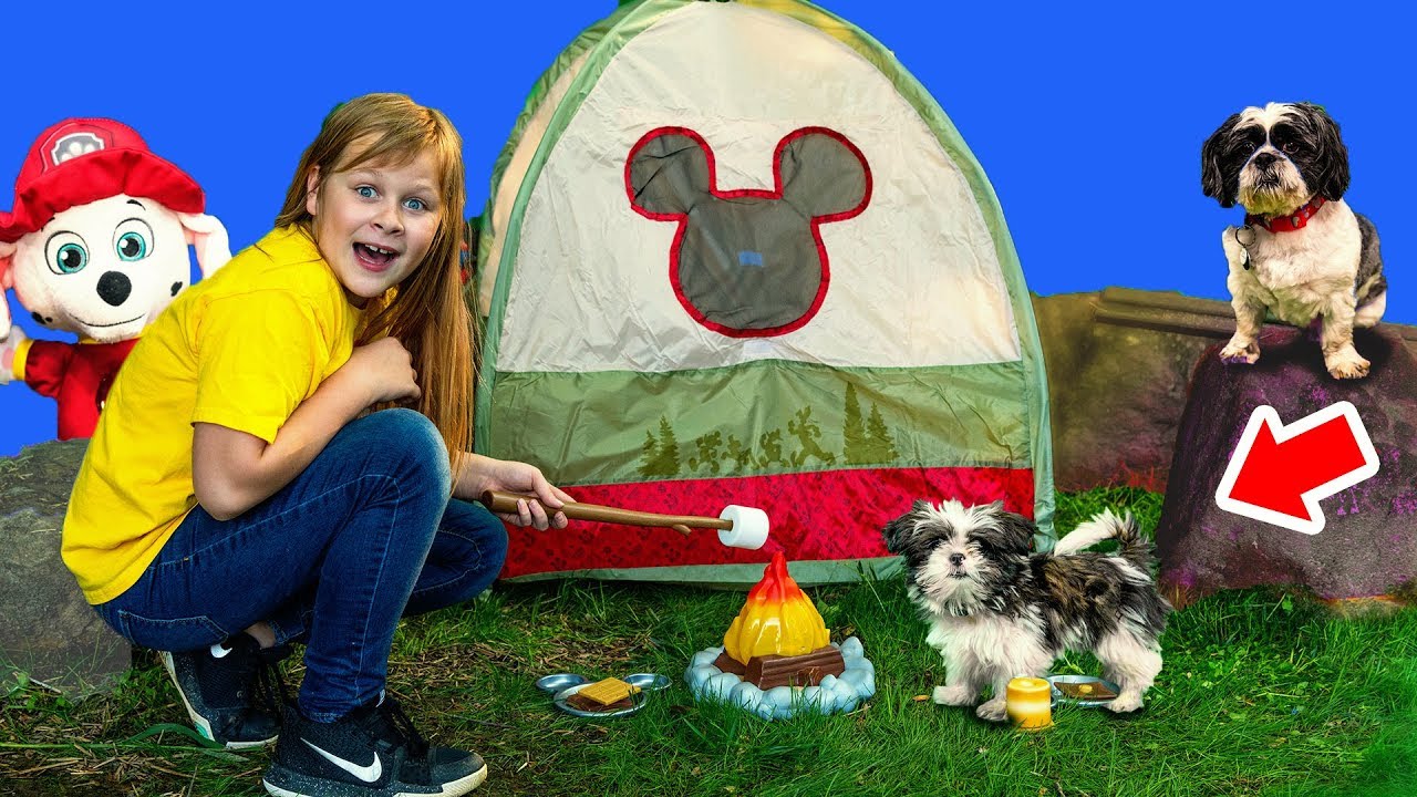 Paw Patrol and PJ Masks taken by Bad Dog Wiggles with the Assistant Mickey Mouse Camping Set