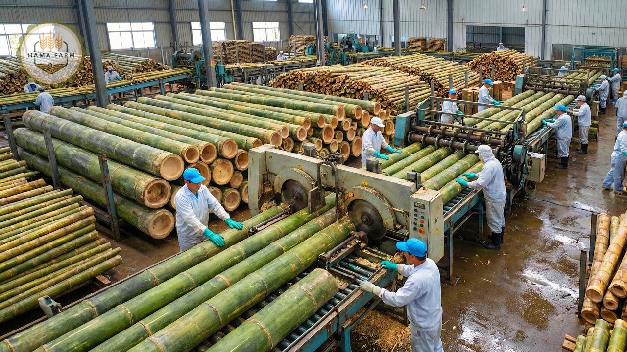 How Millions of Bamboo Are Processed This Way &ndash; Inside a Modern Bamboo Factory