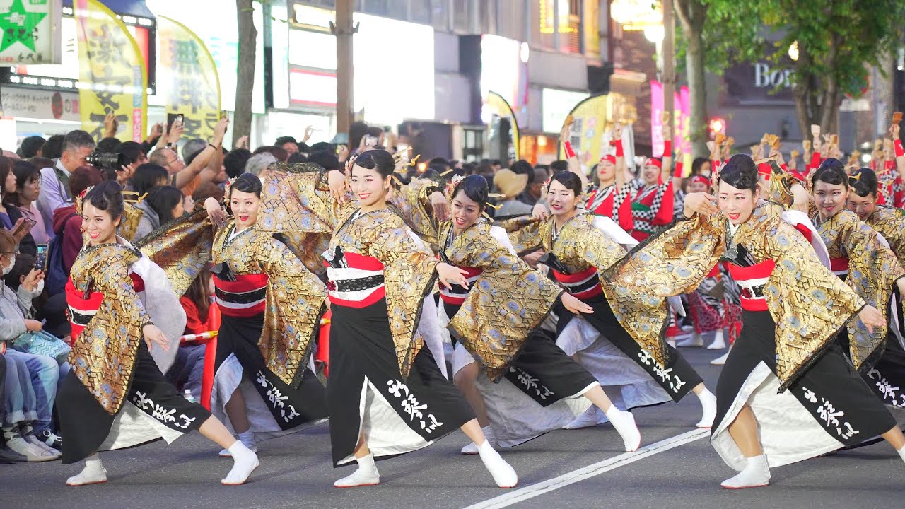 [4K] 新琴似天舞龍神　YOSAKOIソーラン祭り 2024 金曜日 FUNKY!すすきの会場