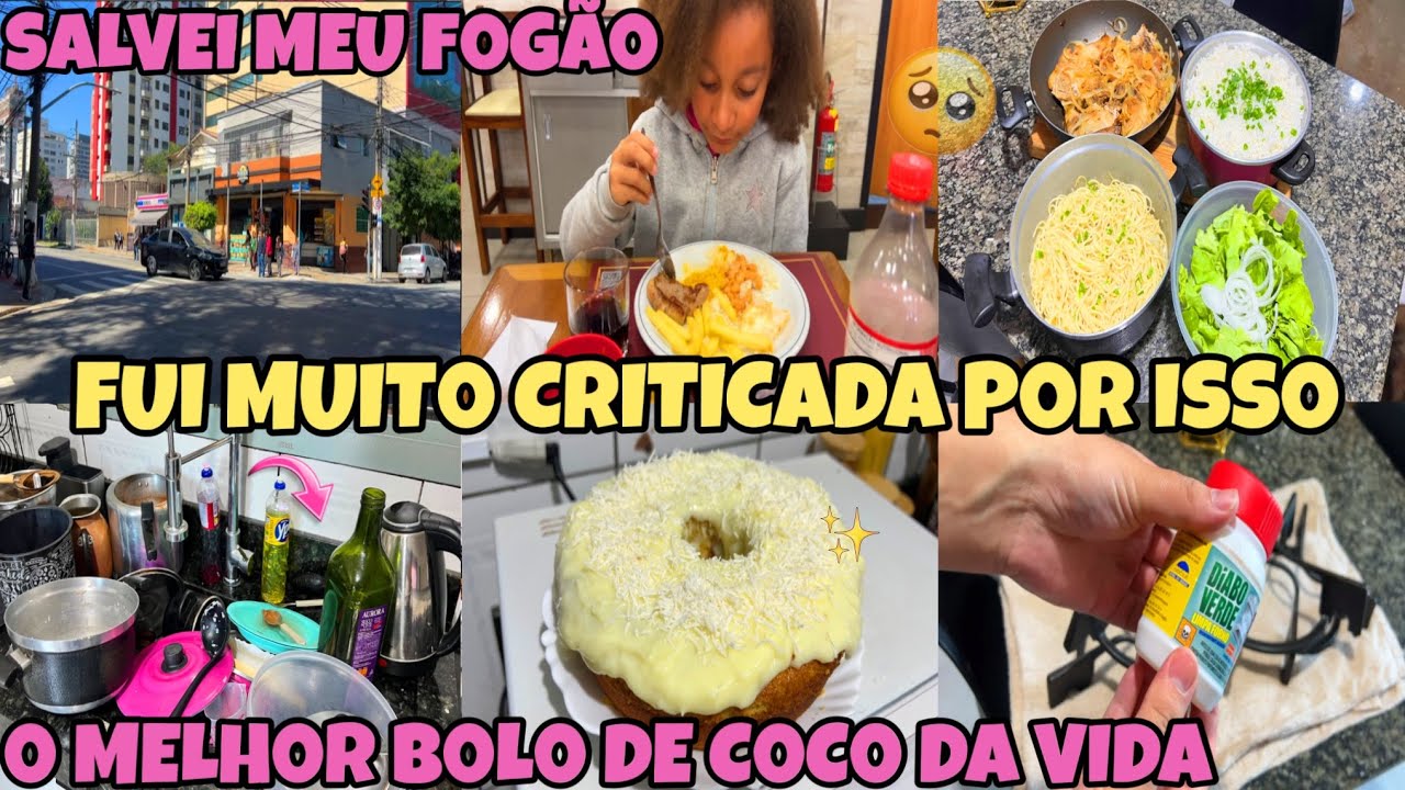 FIZ TUDO AO MESMO TEMPO🤯-VIAGEM DE ÚLTIMA HORA- FOGÃO NOVO EM FOLHA✨BOLO DE CÔCO- FAXINA MEIA BOCA🫧