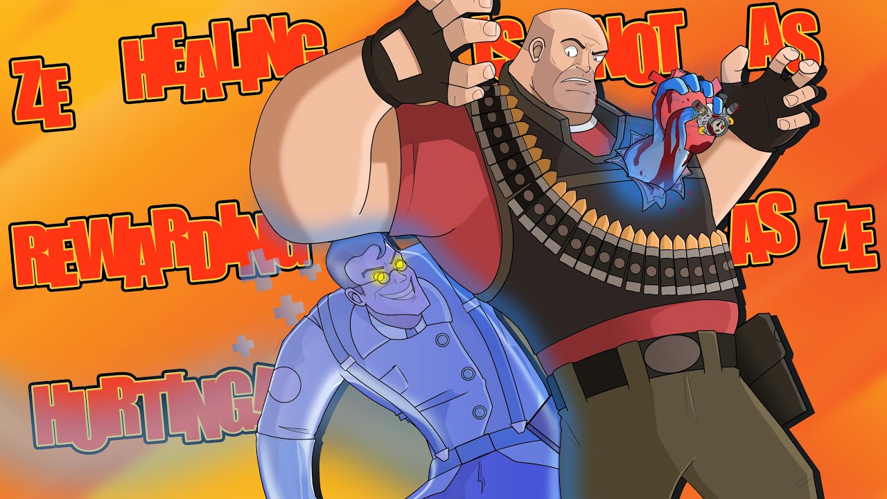 Какой максимальный (и минимальный) урон/исцеление может нанести медик в TF2?