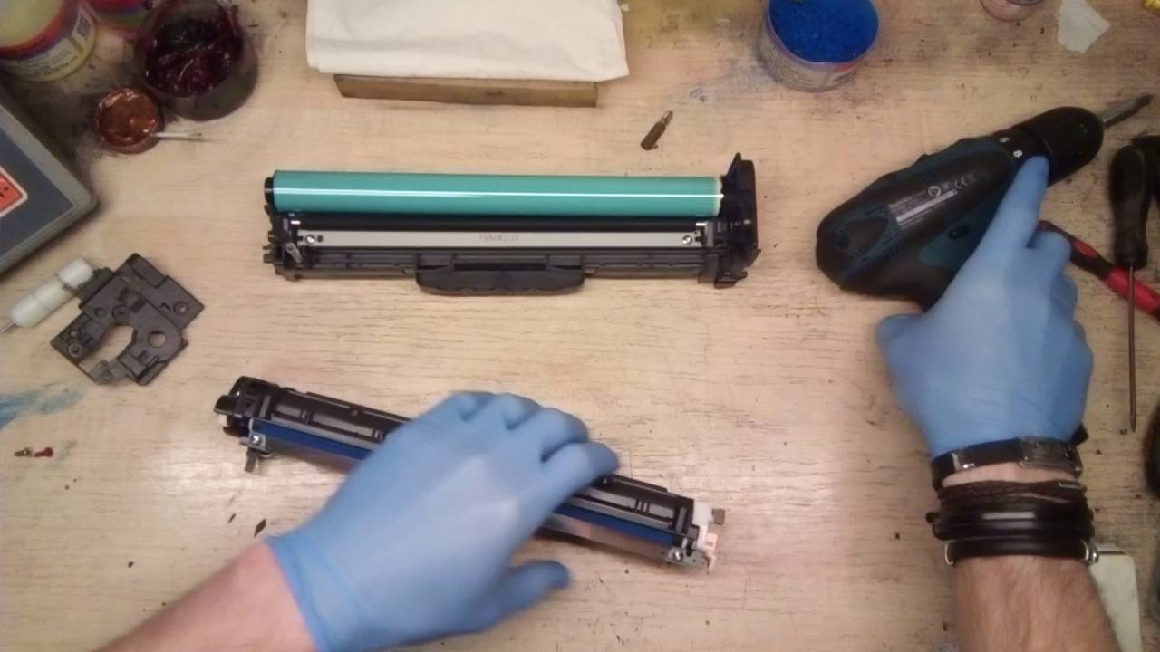 Заправка картриджа HP 312A CF380A / X CF381A CF382A CF383A // Cartridge refill HP 312A CF380A / X