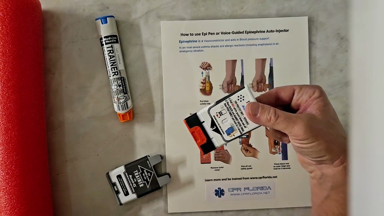 How to use the Auvi-q epi pen