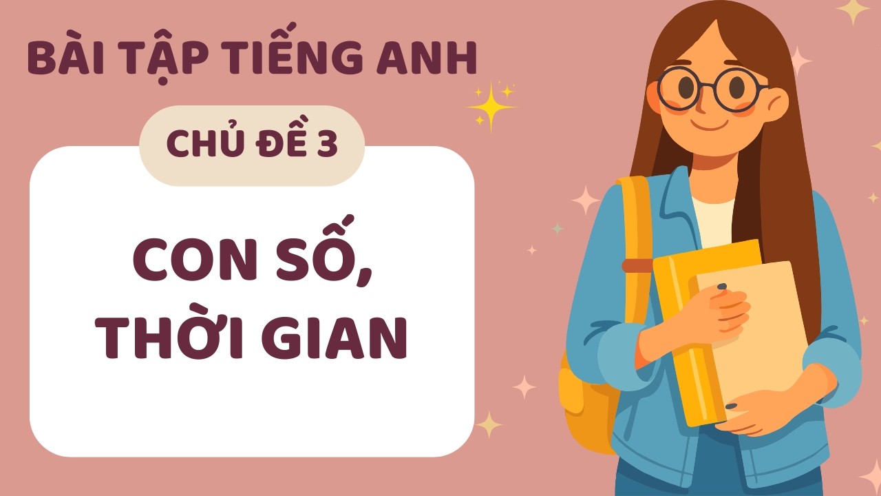 ️🎧 Bài Tập Luyện Nghe Tiếng Anh Chủ Đề #3: Numbers, time, dates - Con số, thời gian