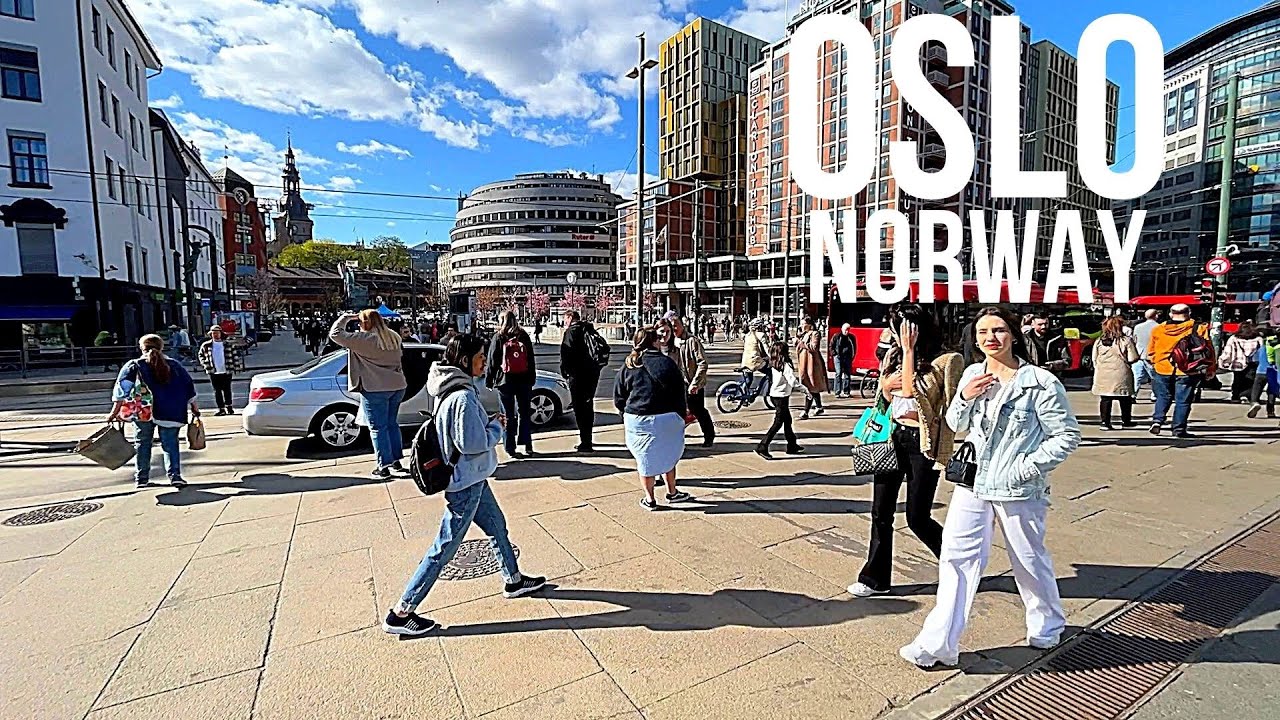 Oslo Norway 🇳🇴 - Relaxing Walking Tour (▶30min)