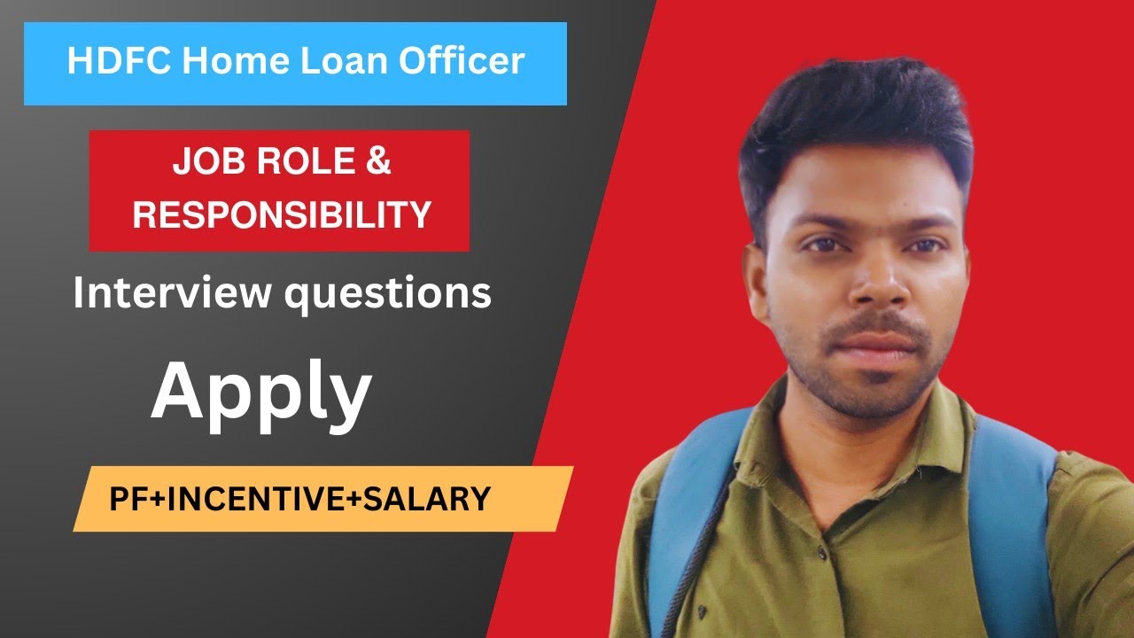 hdfc home loan sales officer