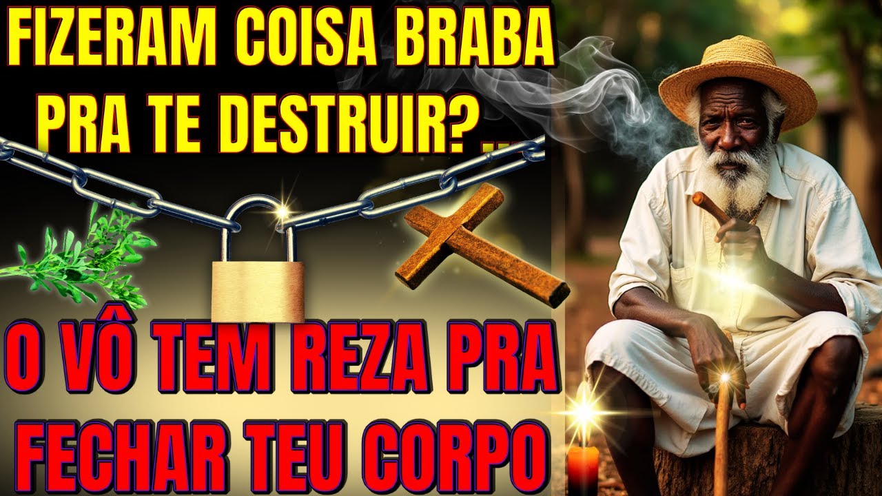 🔒 FECHE SEU CORPO AGORA | Reza de Preto Velho para Blindagem Espiritual Contra Demandas e Ataques