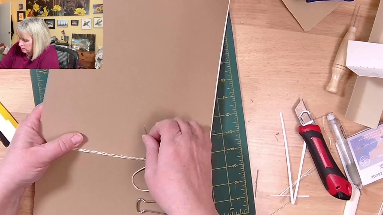 ART081 - Make your own Sketchbook - Chain Stitch