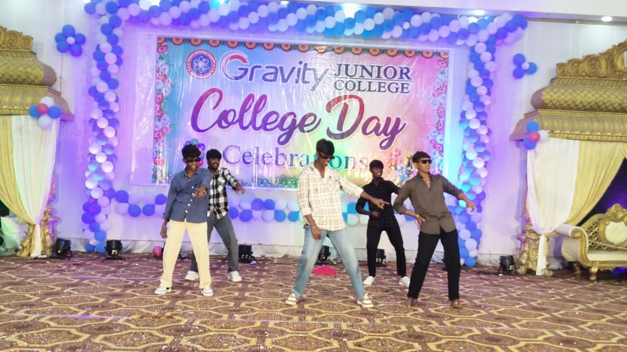 FRESHERS DAY 💥⚡🎆 CELEBRATION 🥳 GRAVITY JUNIOR COLLEGE 💥 HANAMKONDA 🚩 #trending #dance 