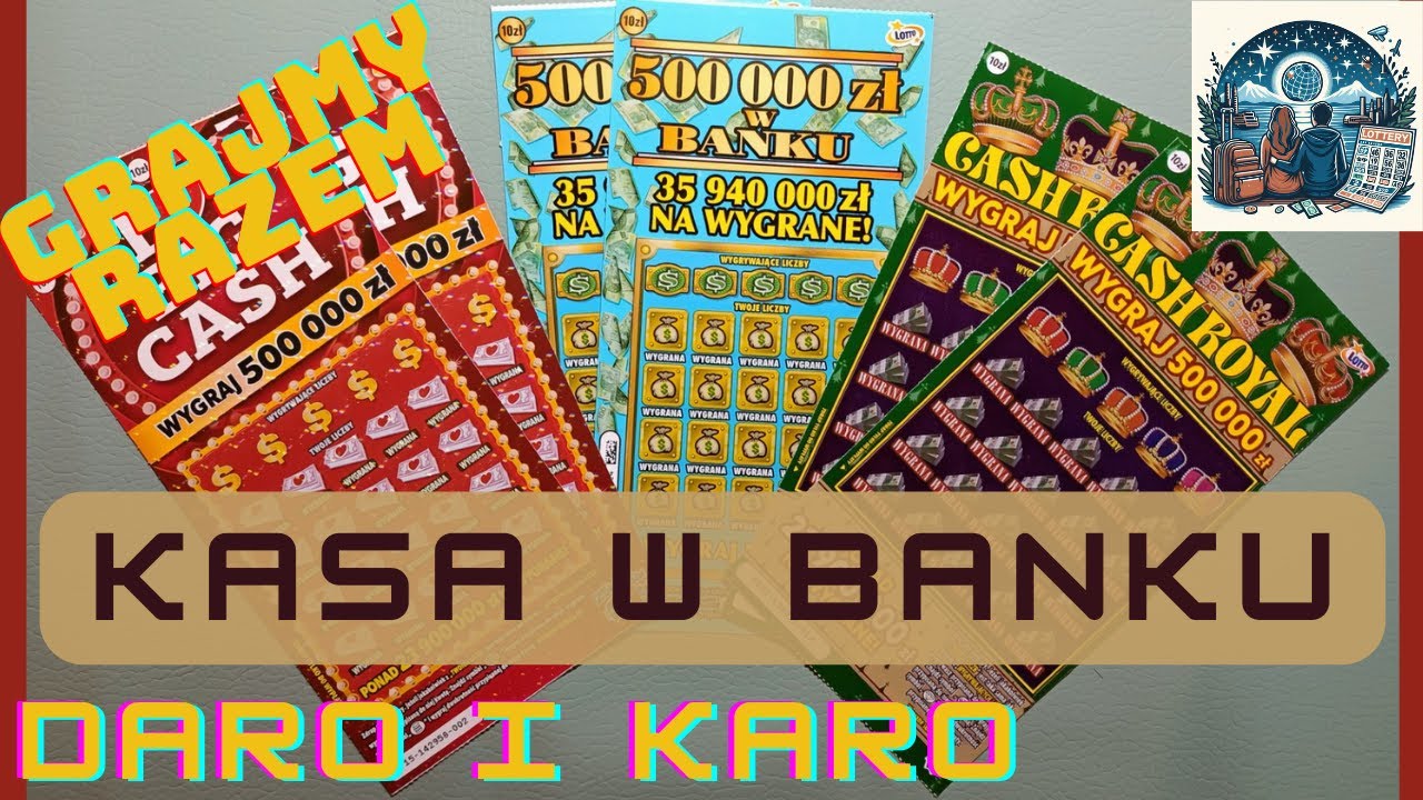 Daro i Karo zdrapkują 💑. Kasa w banku. Miksik poranny 🍀🤑🥳. ODC #77 #lotto #zdrapki #scratch