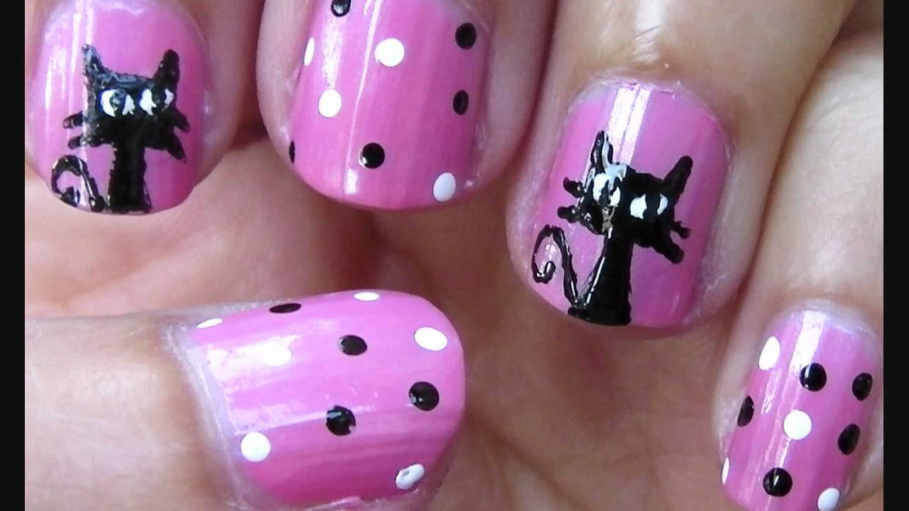 Cat / Kitty Nail Art.