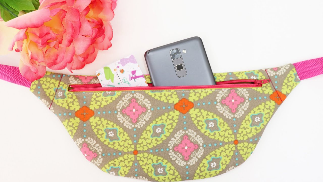 How to sew a Flat Fanny Pack: Detailed Instructions by learncreatesew