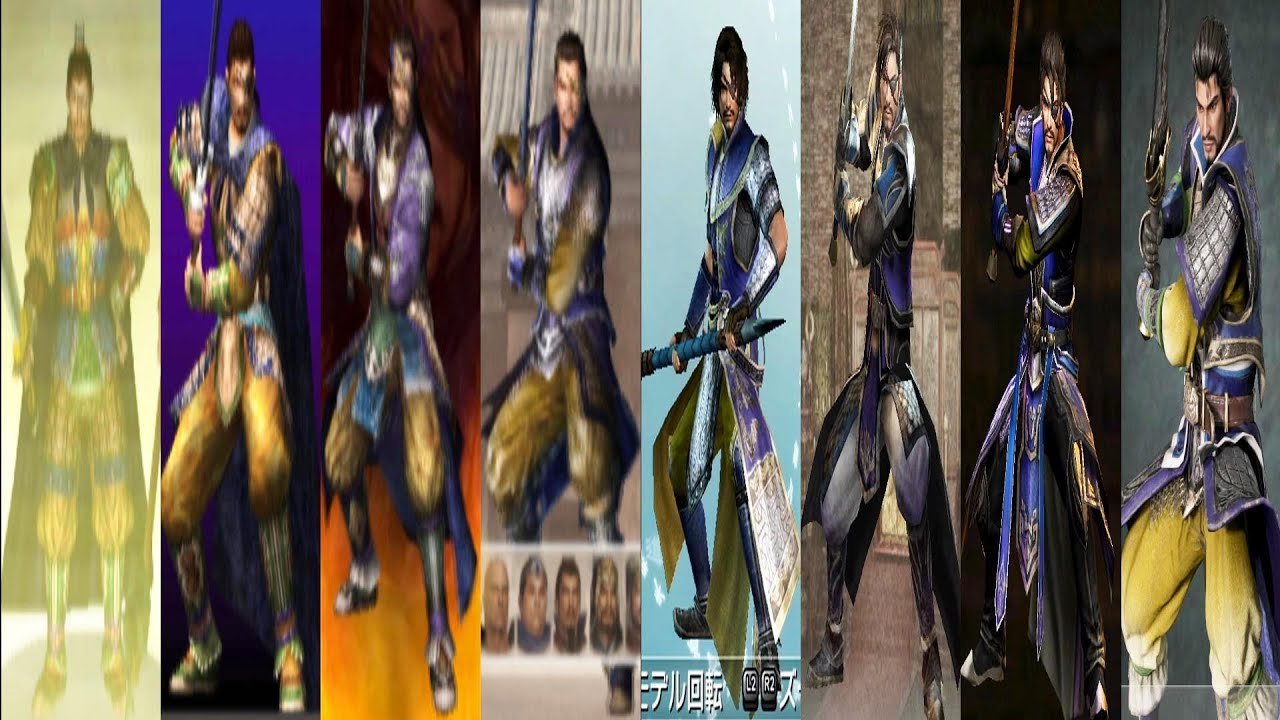 無双ゲーム 真 三國無双 夏侯惇 かこう とん 進化軌跡 進化の歴史 Evolution of Xiahou Dun in Dynasty Warriors 真 三國無雙 夏侯惇 進化的歷史