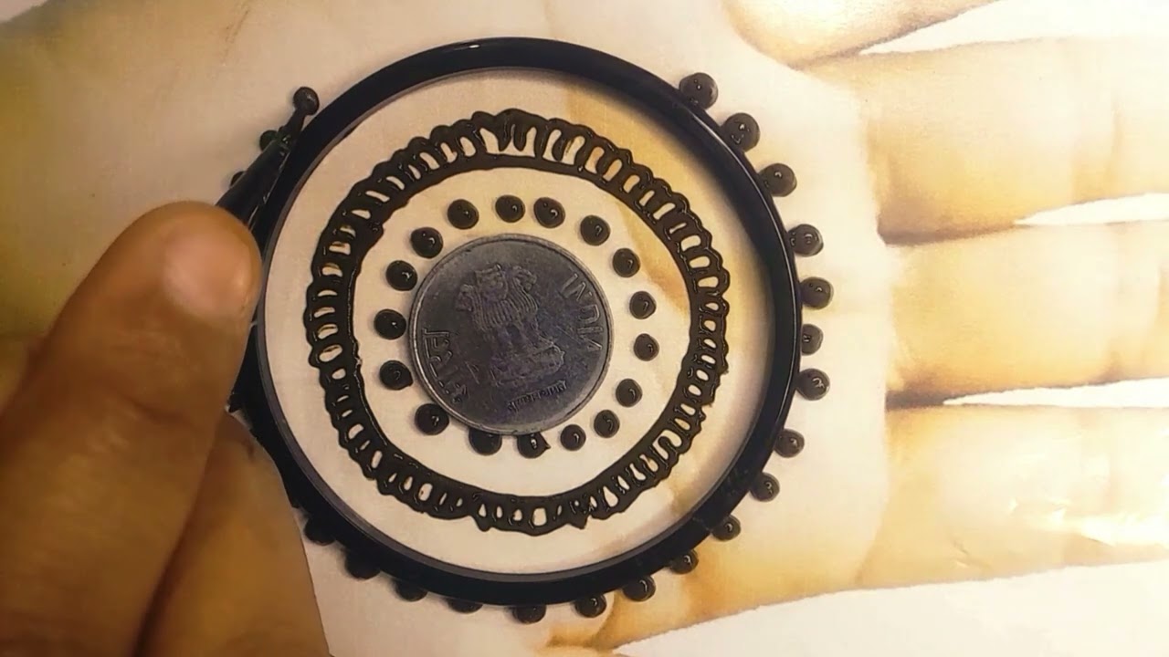 @Nikitamehendii attractive mehndi design with trick✨️😱|bridal mehndi design|esay trick for mehndi|