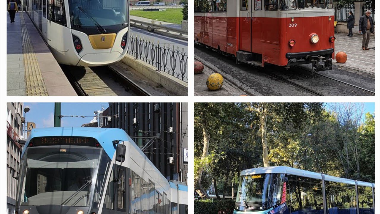 T1 Den T5 Arası tramvay Seyehatileri