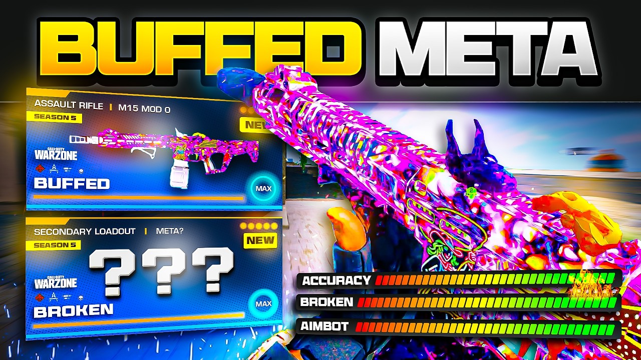 the BEST *BROKEN* META LOADOUT in Warzone after the NEW UPDATE! (BUFFED M15 MOD Setup)