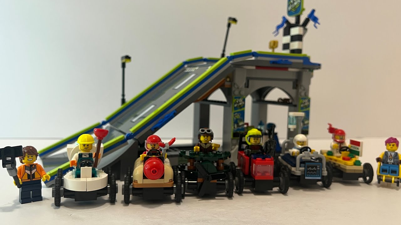 Minifigure Mania! LEGO City Soapbox Racers & Crew (3 Sets Combined)