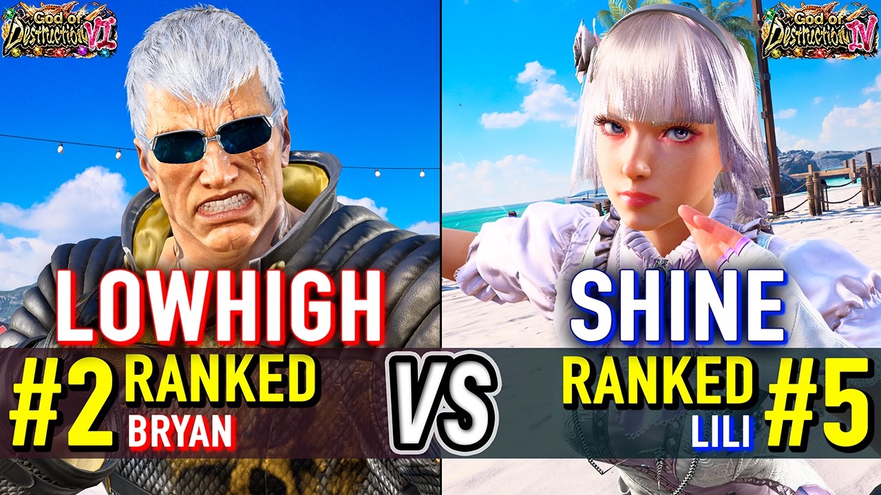 T8 🔥 LOWHIGH (#2 Ranked Bryan) vs SHINE (#5 Ranked Lili) 🔥 Tekken 8 High Level Gameplay