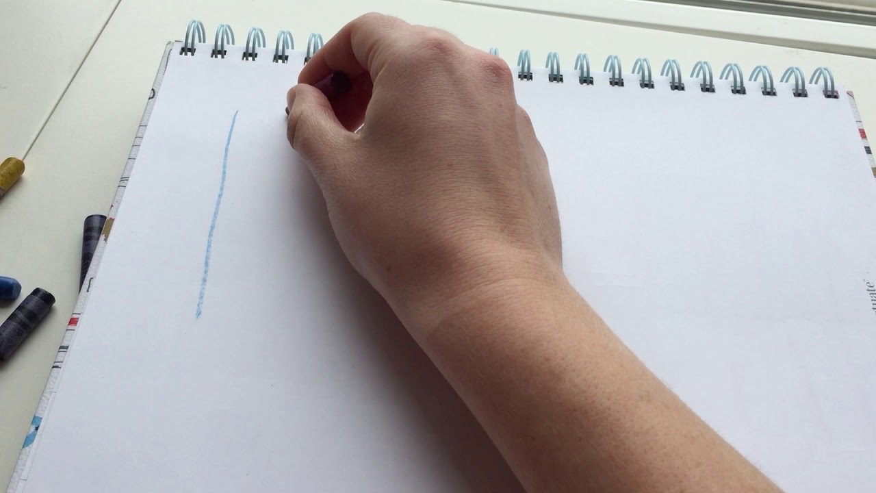 Prewriting strokes with Ms Maureen