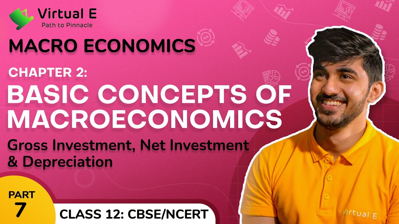 Class 12 Macroeconomics Ch 2| Basic Concepts of Macroeconomics| 7- Gross Investment & Net Investment