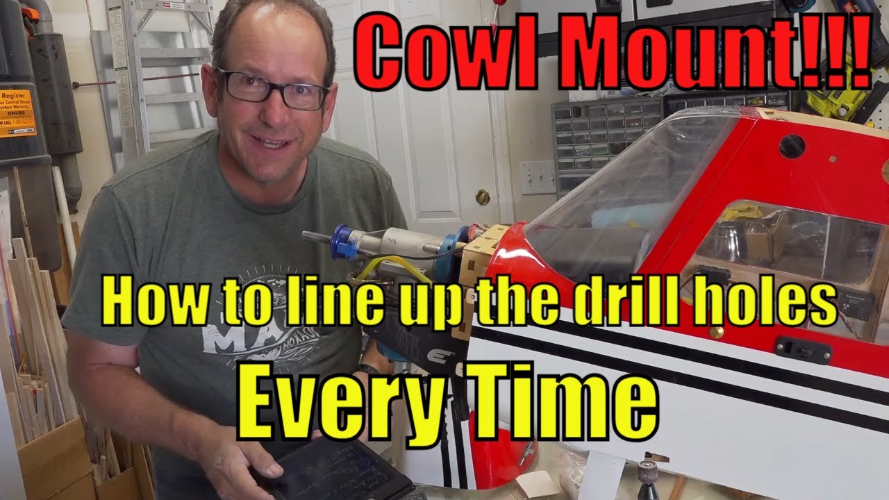 Mounting an RC cowl.  Taking the guess work out of drilling holes in the exact right spot(s)