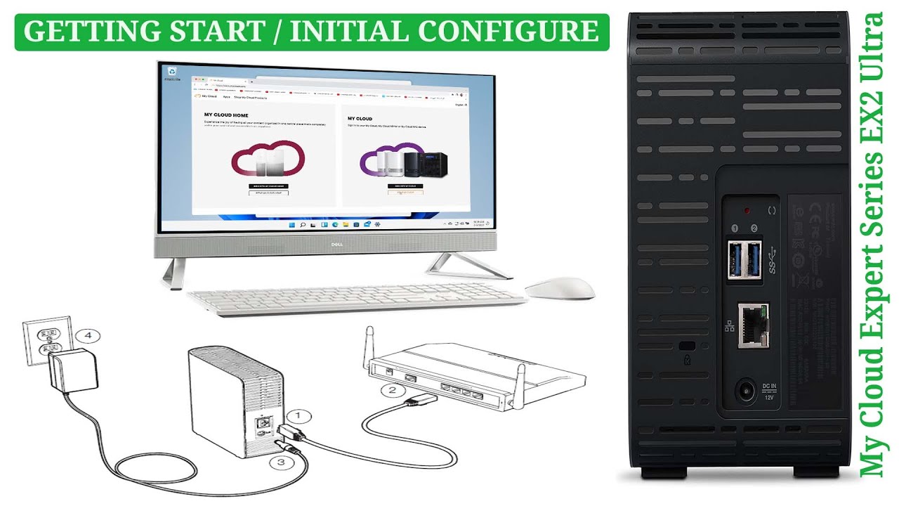 Getting start Initial configure Setup My Cloud Expert Series EX2 Ultra | Part 3