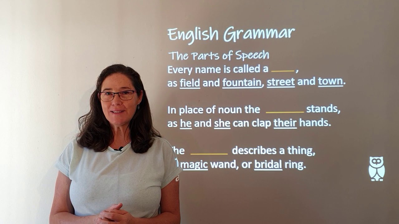 Grade 3&4 Memory Work - English Grammar: parts of speech