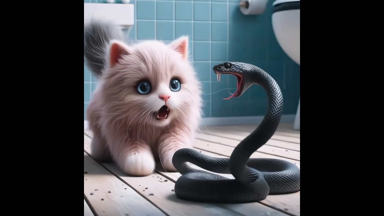 A cobra quase mordeu o gatinho | par&oacute;dia do @Magicmomentscat #shorts