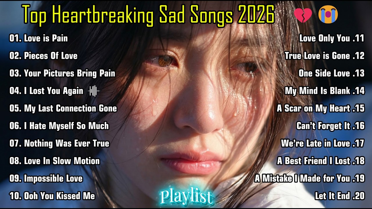 Top Heartbreaking Sad Songs 2026 💔😭 Heartbreak Healing Music  | Beautiful Chill Vibes Music🔥🎶