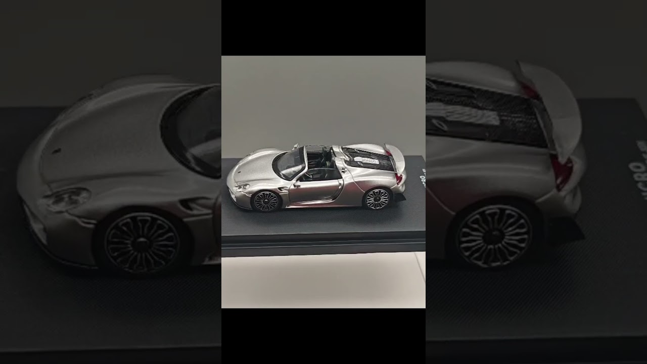 Immersive Unboxing: Porsche 918 Spyder (Silver) 1:64 Scale Model