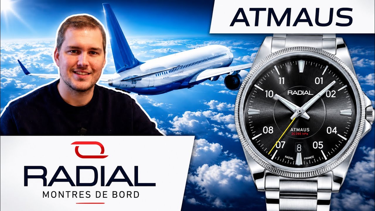 Radial Atmaus – Une montre d’aviateur moderne et polyvalente !