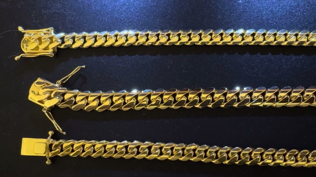 Daniel Jewelry Inc (DJI) 10mm 8” 18K Miami Cuban Link vs Gus Villa Jewelry (GVJ)