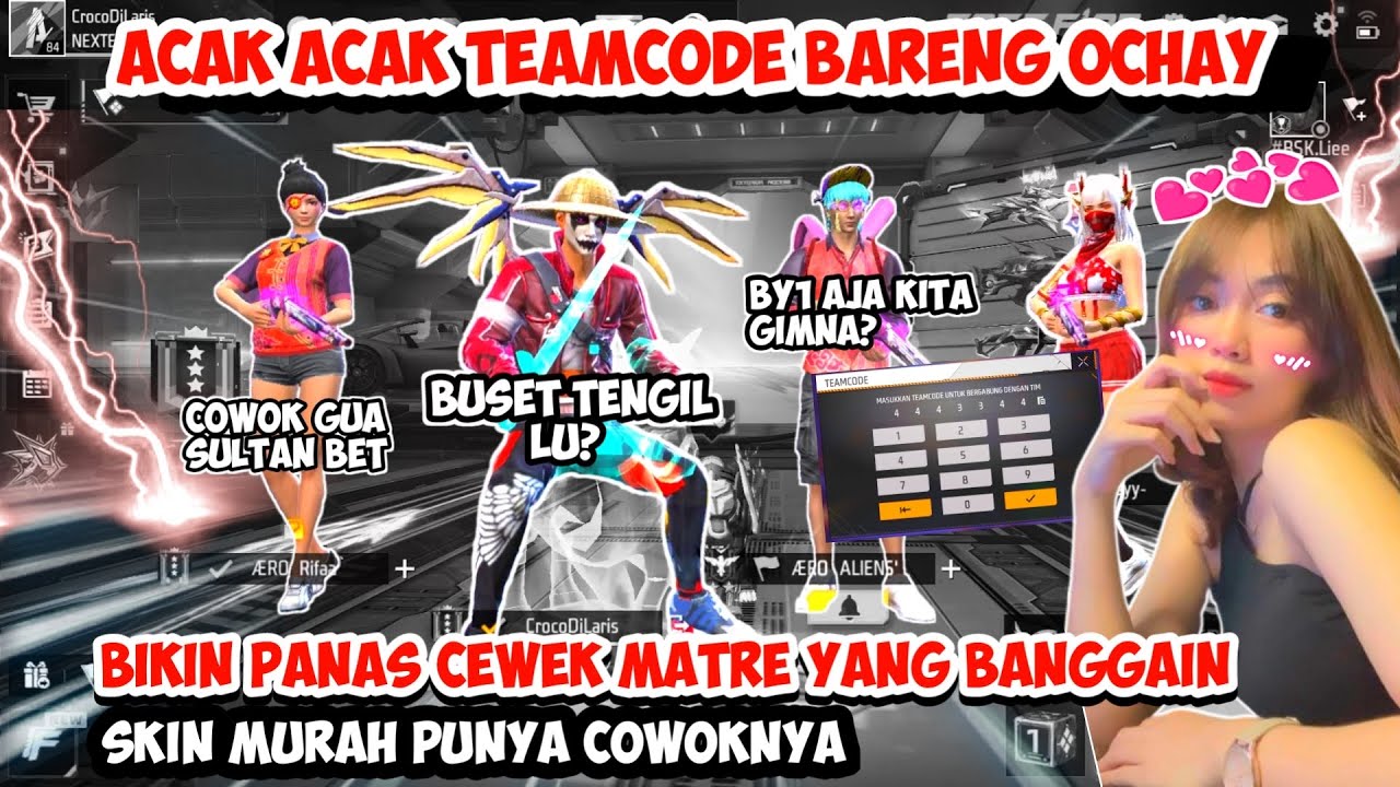 ACAK ACAK TEAMCODE SAMA OCHAY BIKIN PANAS CEWEK MATRE YG MANDANG SKIN SAMPE DI BANTAI & KENA MENTAL😱