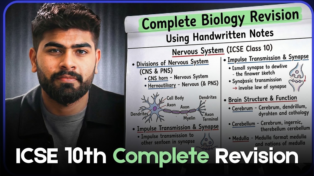 🔥 Biology Full Syllabus Revision in 3 Hours | ICSE Class 10th Biology | ICSE 2026
