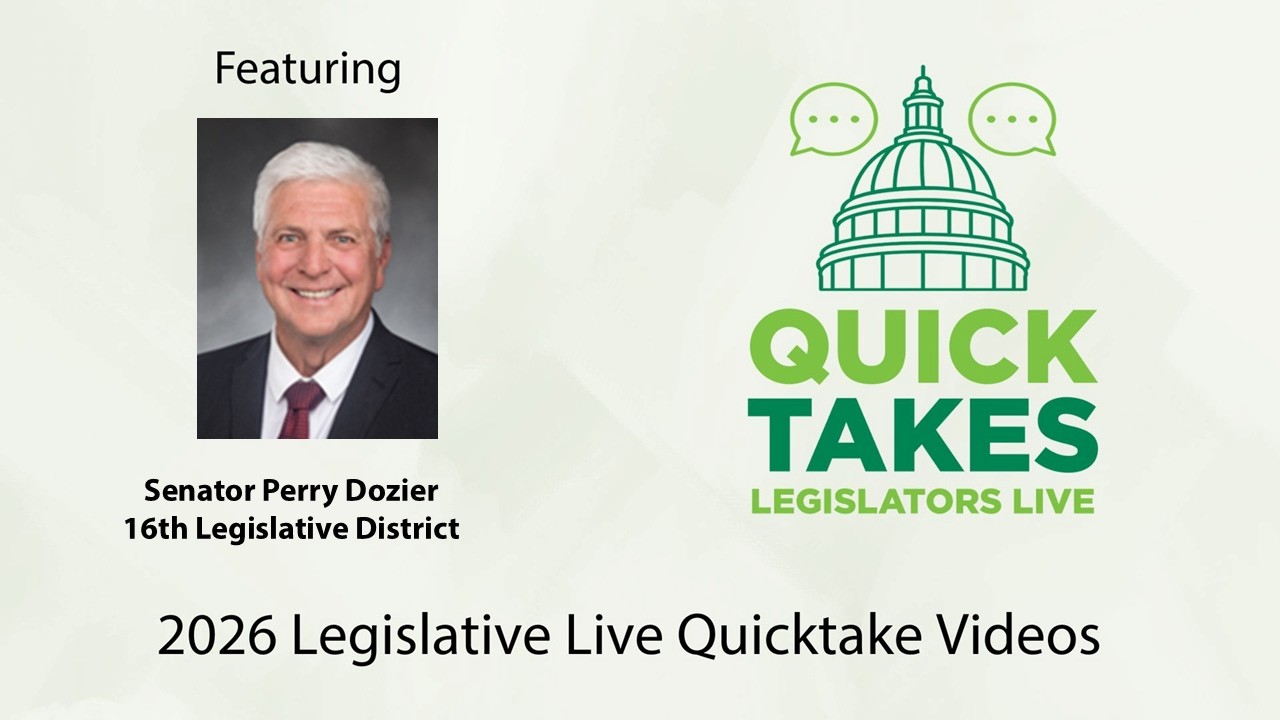 Legislative Live, Quicktake with Senator Perry Dozier